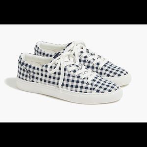 J.Crew checkered sneakers. Size 7 brand new